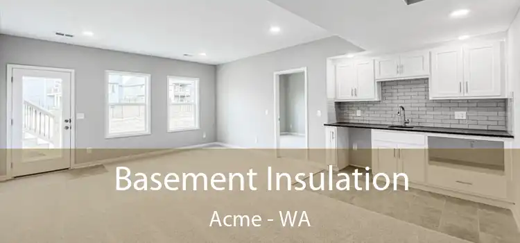 Basement Insulation Acme - WA