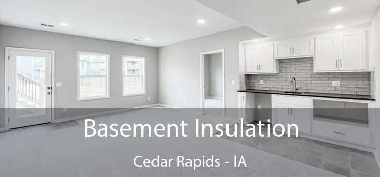 Basement Insulation Cedar Rapids - IA