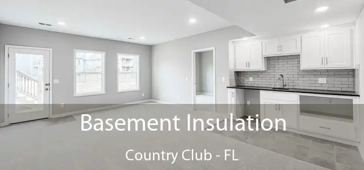Basement Insulation Country Club - FL