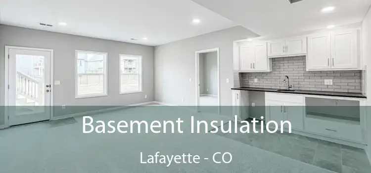  Basement Insulation Lafayette - CO