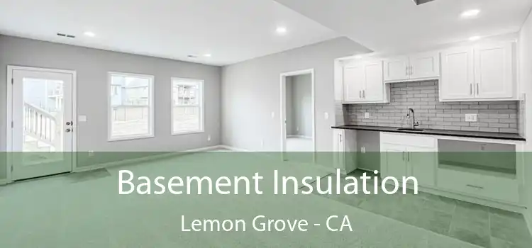  Basement Insulation Lemon Grove - CA