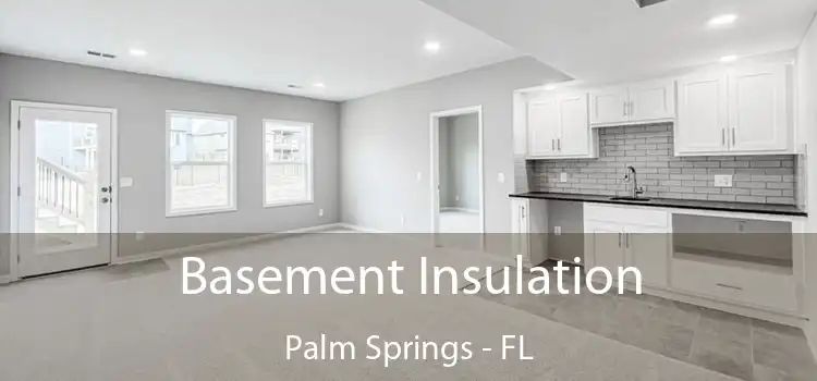 Basement Insulation Palm Springs - FL