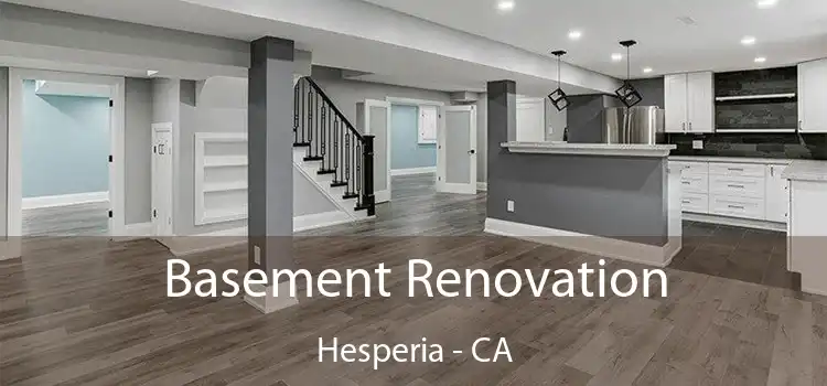Basement Renovation Hesperia - CA
